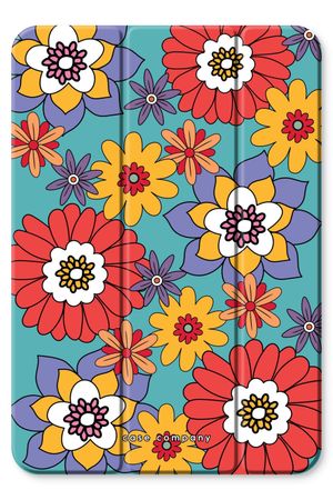 Retro Flowers - Blue