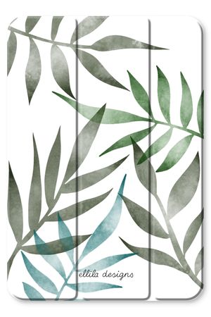 Tropical watercolor leaves