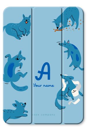 Playful Dogs Monogram