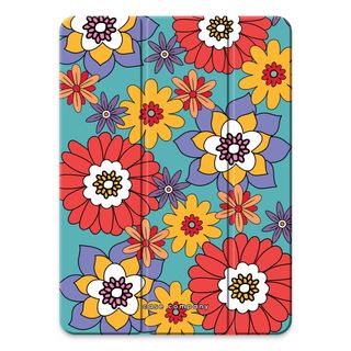 Retro Flowers - Blue