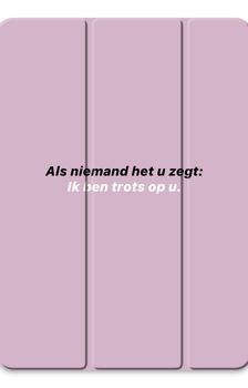 Ik ben trots op u