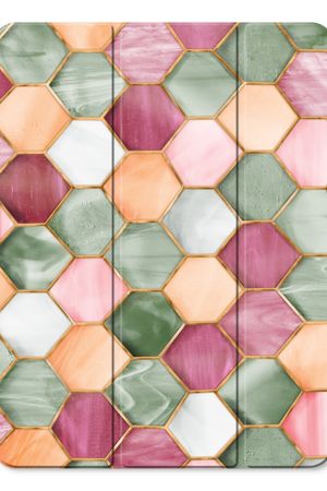 Hexagones en vitrail