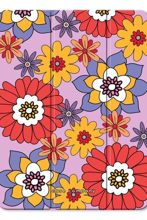 Retro Flowers - Purple