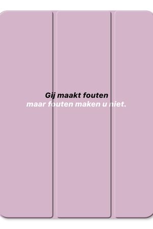 Fouten maken u niet