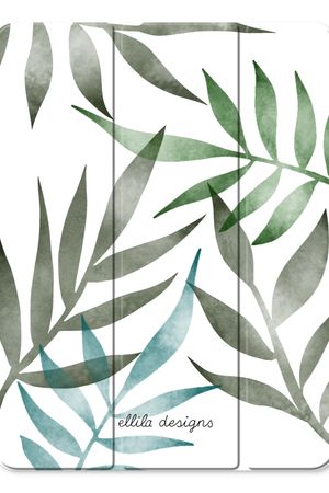 Tropical watercolor leaves