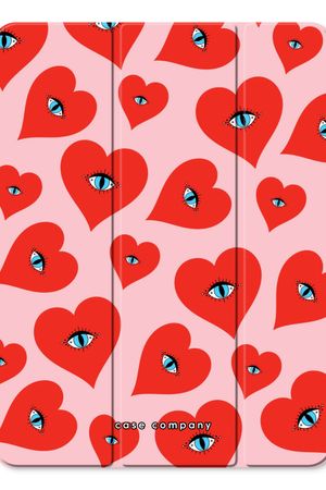 Red heart eyes