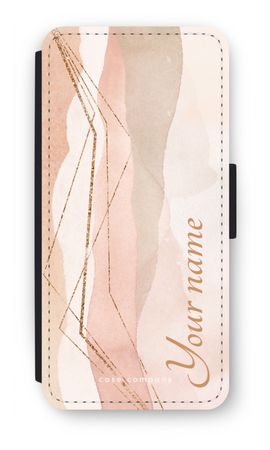 Gold Lines Namecase - Blush