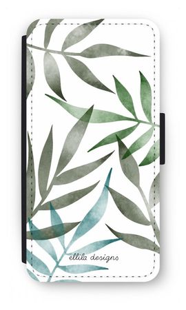 Tropical watercolor leaves