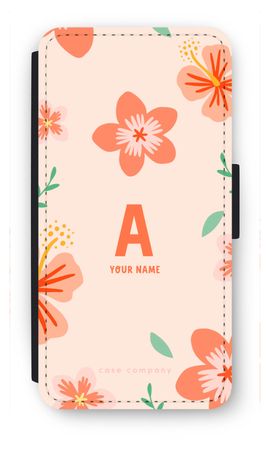 Tropical Pink Flowers Monogram