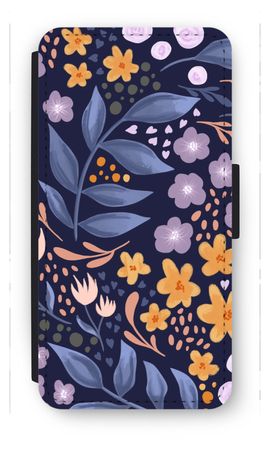 Flowers with blue leaves