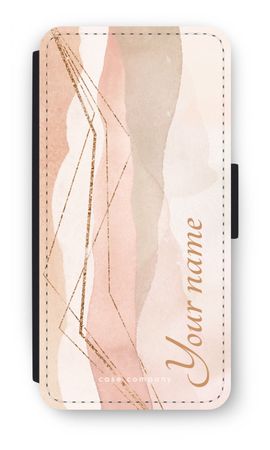 Gold Lines Namecase - Blush