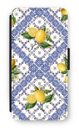 Blue tiles and lemons