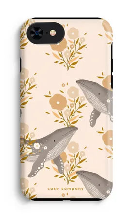 Floral Whales, Custodia rigida iPhone 7