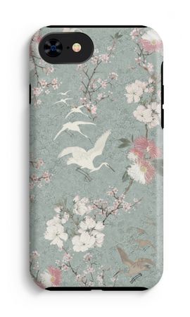 Japanese crane birds blossom