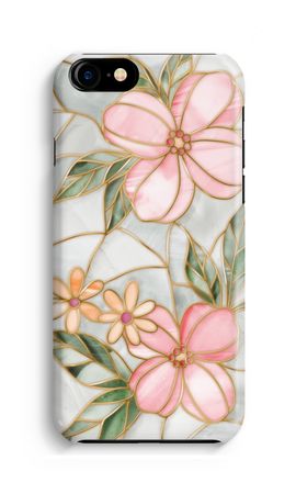 Orange stained glass flower