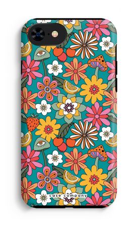 Retro Bloemen N°2 - Blauw