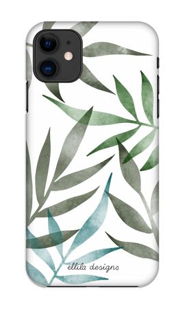 Tropical watercolor leaves
