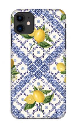 Blue tiles and lemons