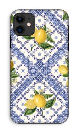 Blue tiles and lemons