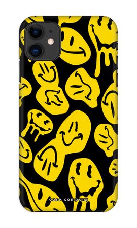 Schmelzendes Smiley-Gesicht - Gelb