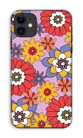 Retro Flowers - Purple