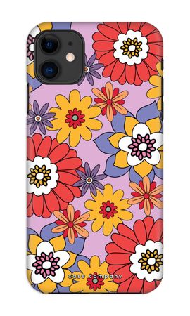 Retro Flowers - Purple