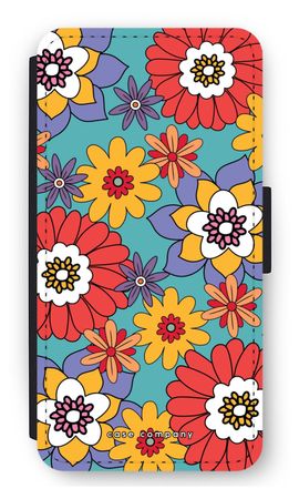 Retro Flowers - Blue