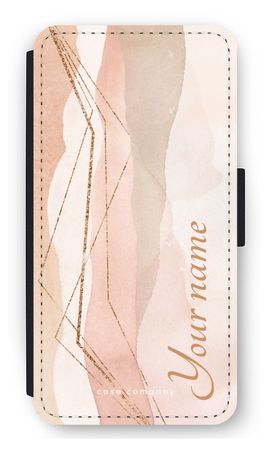 Gold Lines Namecase - Blush