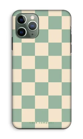 Checkered Mint, Wytrzymałe etui iPhone 11 Pro