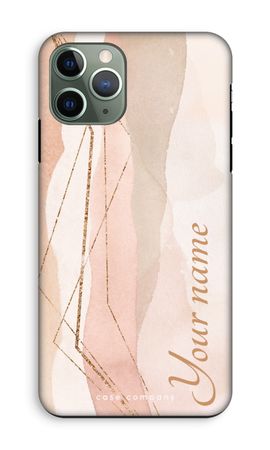 Gold Lines Namecase - Blush