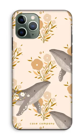 Floral Whales, iPhone 11 Pro hårt skal