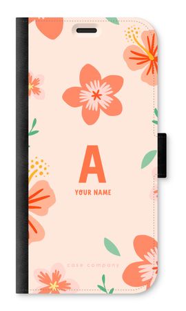 Tropical Pink Flowers Monogram