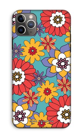Retro Flowers - Blue