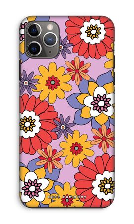 Retro Flowers - Purple