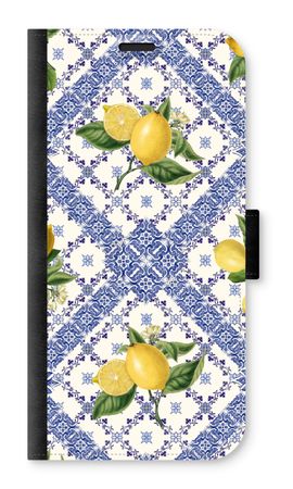 Tuiles bleues et citrons