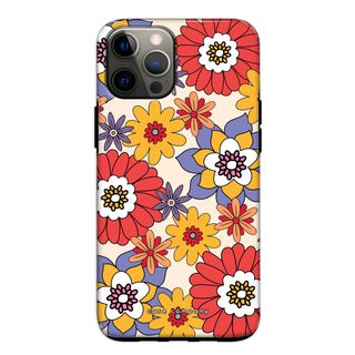 Retro Blumen - Gelb