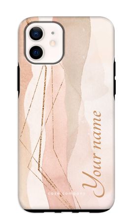 Gold Lines Namecase - Blush