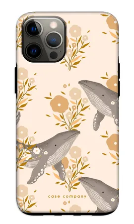Floral Whales, Здрав кейс iPhone 12 Pro