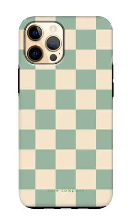Checkered Mint, iPhone 12 Pro Max robuste Hülle