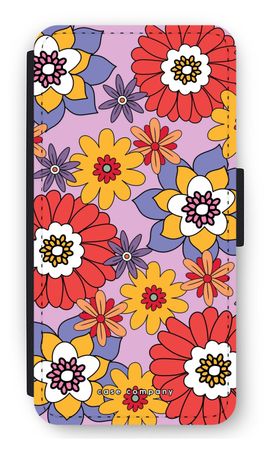 Retro Flowers - Purple