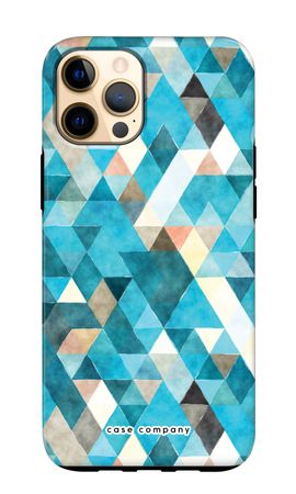 Coloured triangles blue