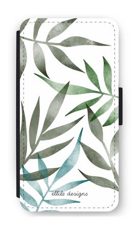 Tropical watercolor leaves