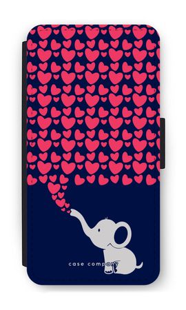 Elefante y corazones