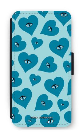 Ojos azules de corazón