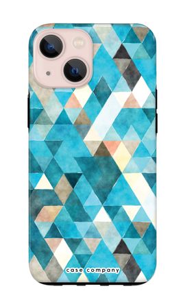 Färgade trianglar blå