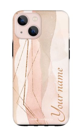 Gold Lines Namecase - Blush