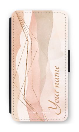 Gold Lines Namecase - Blush