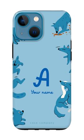 Playful Dogs Monogram