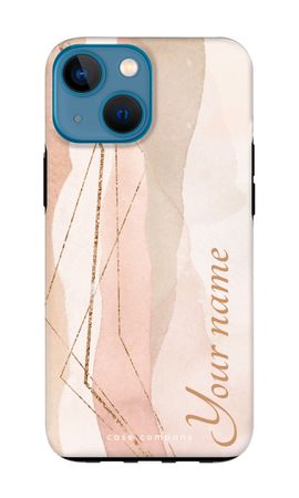 Gold Lines Namecase - Blush