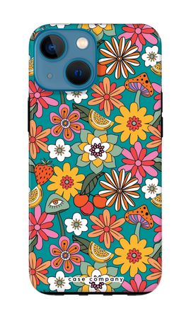 Retro Flowers N°2 - Blue